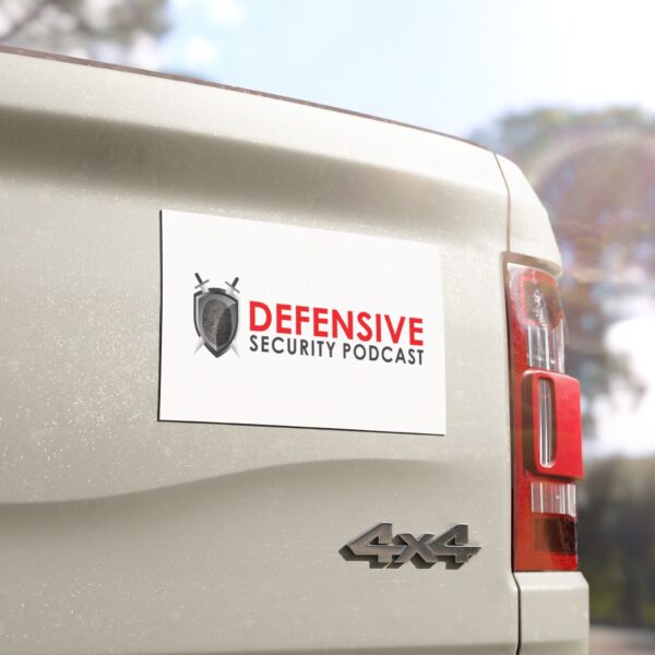 Defensive Security Podcast Car Magnets - Custom Vehicle Magnets, Funny Car Decor, Car Accessories, Gift for Podcast Fans, Vehicle Branding - Image 4