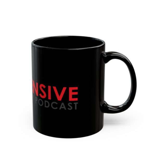 Defensive Security Podcast Mug, Custom Coffee Cup, Black Mug for Security Enthusiasts, Gift for Podcasters, Unique Office Decor - Image 2