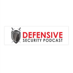 Defensive Security Podcast Bumper Stickers, Car Decals, Funny Stickers, Podcast Merchandise, Gift for Security Enthusiasts